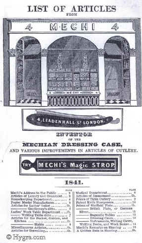 MECHIS- CATALOGUE OF MANUFACTURES 1841 Enlarge Picture