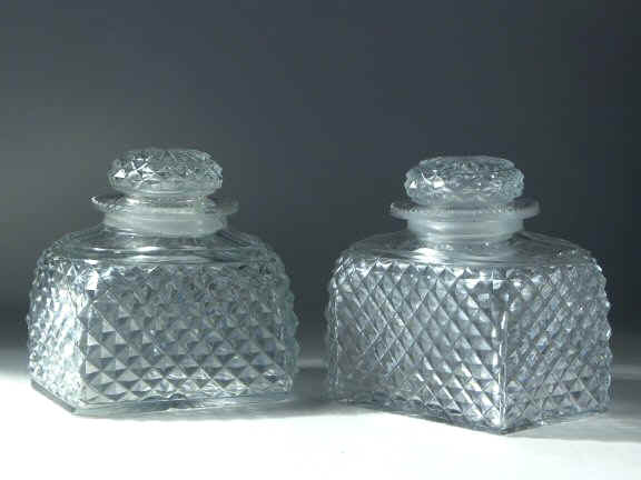 A Rare Rosewood Tea chest with twin cut crystal canisters Circa 1810