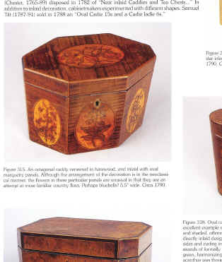 Antique Boxes, Tea Caddies, and Society -- 1700--1880, ISBN: 0764316885 Antigone Clarke & Joseph O'Kelly, A Schiffer Book for collectors.