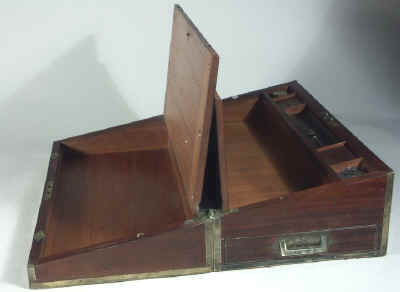 A  Particularly High Quality Regency Brass Edged mahogany Writing box Circa 1810wbmabredge10.jpg (48300 bytes)