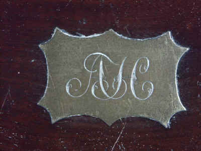 A  Particularly High Quality Regency Brass Edged mahogany Writing box Circa 1810 wbmabredge11.jpg (91241 bytes)