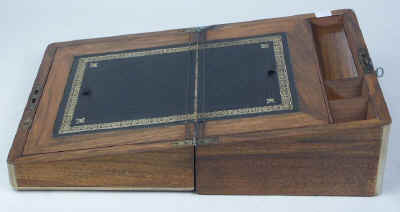 Victorian Figured Walnut Writing Box Circa 1870. wbwalnbrsm05.jpg (53632 bytes)