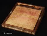 Antique Rosewood writing Box with pewter inlay circa 1825 by Turnbull's of Cheltenham
