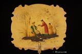 Ref:106fs: Antique Face Screen painted in Chinoiserie C1820- more details