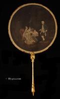 Ref:151fs: Antique Face Screen Painted on silk 1780 more details