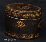 752TC: Extremely rare Chinese export lacquer Tea Caddy, circa 1780 
