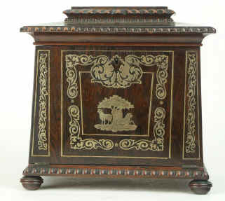 Antique  Rosewood Table Cabinet of Exceptional Quality,  circa 1815. Enlarge Picture