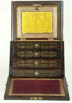 Antique  Rosewood Table Cabinet of Exceptional Quality,  circa 1815. Enlarge Picture