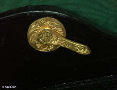 A coromandel ebony box with brass edging with a drawer and tray fited for jewelry circa 1860. Enlarge Picture