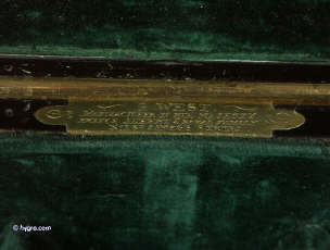 A coromandel ebony box with brass edging with a drawer and tray fited for jewelry circa 1860. Enlarge Picture