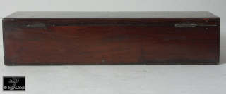Antiquerosewood writing slope of  with fine mother of pearl inlay Circa 1835. Enlarge Picture
