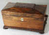 A Rosewood Tea Chest of Sarcophagus Form. Circa 1830