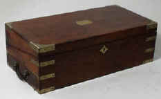Georgian Mahogany Brass bound Writing Box circa 1790