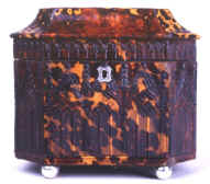 Pressed tortoiseshell in neo-Gothic design from the mid-19th century. cs21a.jpg (61341 bytes)