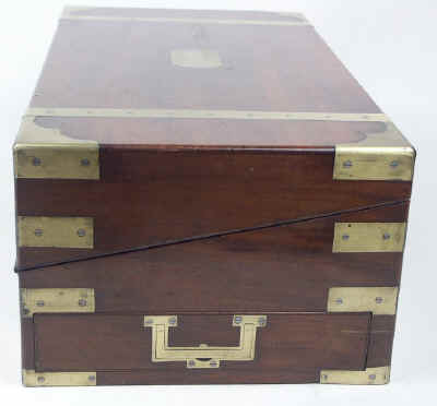 A Campaign Box with elaborate secret drawers and compartments Circa 1800 wbagsec20.jpg (64133 bytes)