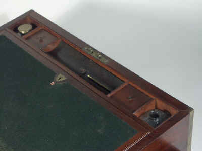 A  Particularly High Quality Regency Brass Edged mahogany Writing box Circa 1810